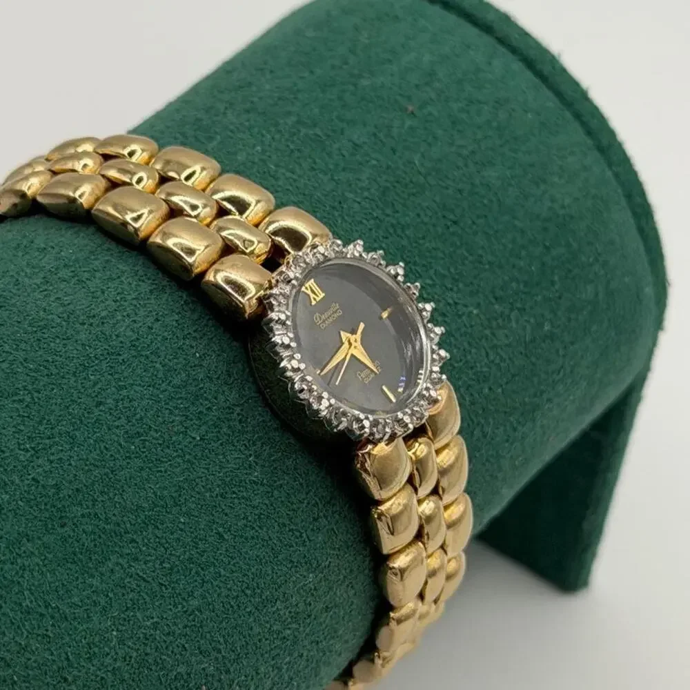 Vintage gold tone armitron deauville watch